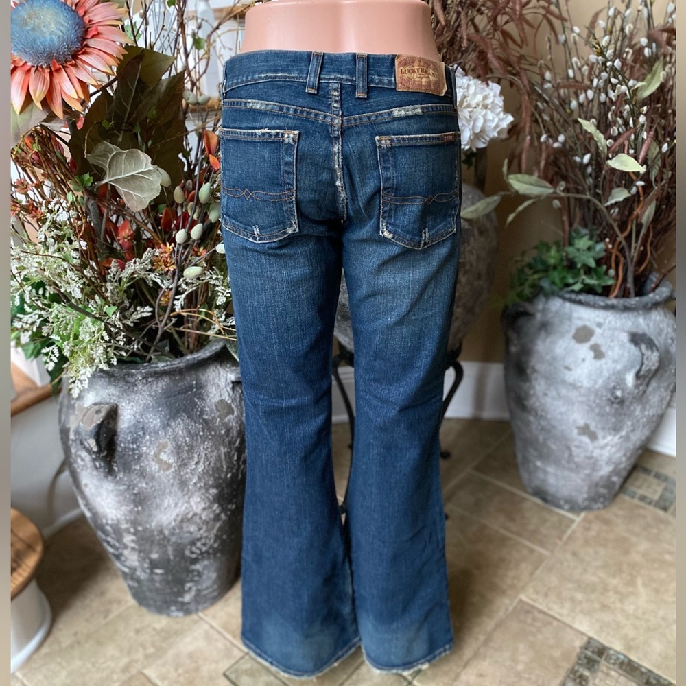 Lucky Brand Sz 8 Day Dreamer Jean Long Length Low Rise Bootcut Jeans - Picture 3 of 6